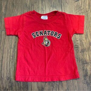 Ottawa Senators NHL 12 Monthss logo T shirt short sleeves CGW sportswear